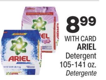 CVS Ariel detergent 105-141 oz. offer