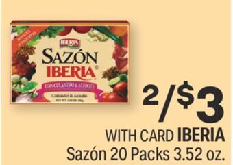 CVS Iberia sazón 20 packs 3.52 oz. offer