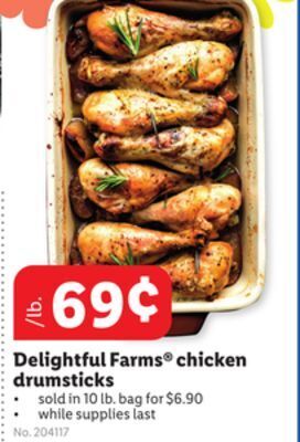 Lidl Delightful farms® chicken drumsticks offer