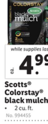 Lidl Scotts® colorstay® black mulch offer