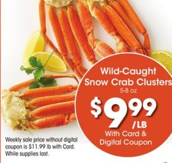 Kroger Wild-caught snow crab clusters offer