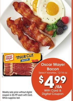 Kroger Oscar mayer bacon offer