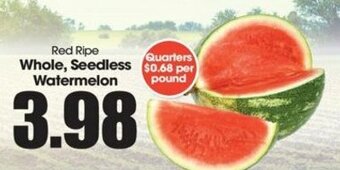 Food King Whole, Seedless Watermelon offer
