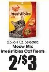 Meow Mix Irresistibles Cat Treats 2.5-3 oz