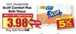 Scott Comfort Plus Bath Tissue