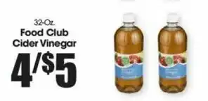 Food Club Cider Vinegar 32 oz