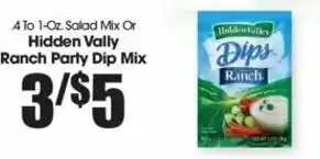 Hidden Vally Ranch Party Dip Mix