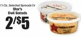 Food King Star's Deli Salads 11 oz offer