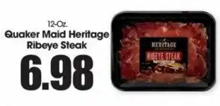 Quaker Maid heritage Ribeye Steak 12 oz