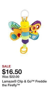 Kohl's Lamaze® clip & go™ freddie the firefly™ offer