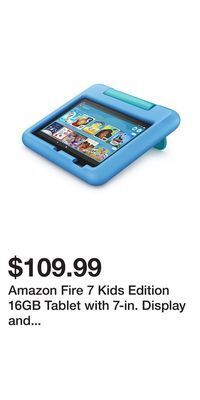 Kohl's Amazon fire 7 kids edition 16gb tablet with 7-in. display and kid-proof case - 2022 release offer
