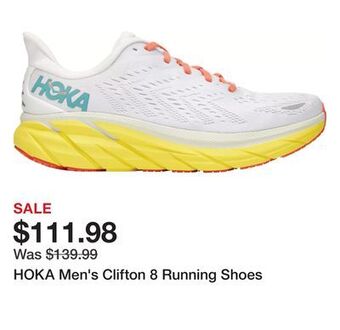 Dick's Sporting Goods Hoka men's clifton 8 running shoes offer
