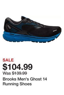 Dick's Sporting Goods Brooks men's ghost 14 running shoes offer