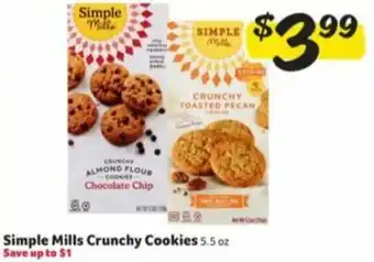Harveys Supermarkets Simple Mills Crunchy Cookies 5.5 oz offer