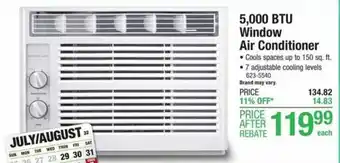 Menards Window Air Conditioner 5,000 BTU offer