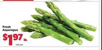 Family Fare Fresh asparagus offer