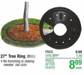 Menards 27" Tree Ring offer