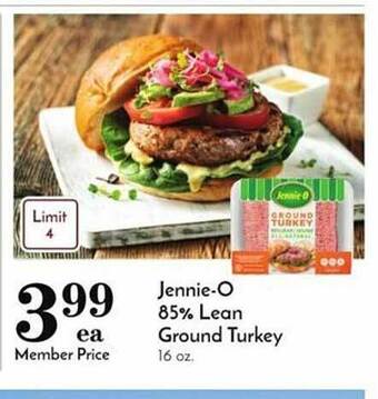Pavilions Jennie-o 85% lean ground turkey offer
