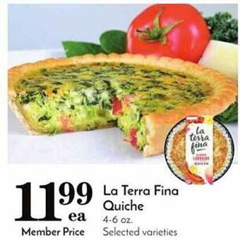 Pavilions La terra fina quiche offer