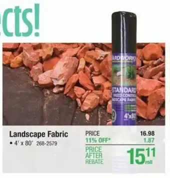 Menards Landscape Fabric offer