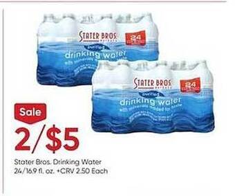 Stater Bros Stater bros. drinking water offer