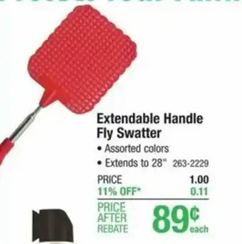 Menards Extendable Handle Fly Swatter offer