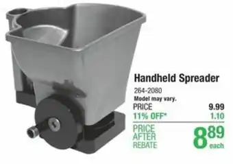 Menards Handheld Spreader offer