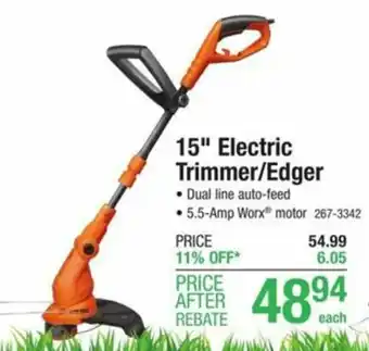 Menards 15" Electric Trimmer/Edger offer