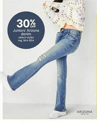 JC Penney Juniors' arizona denim offer