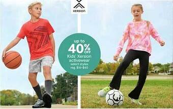 JC Penney Kids' xersion activewear offer
