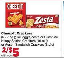 Family Fare Cheez-it crackers offer