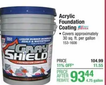 Menards Acrylic Foundation Coating offer