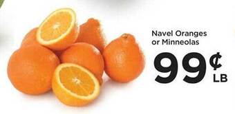 Food 4 Less Navel oranges or minneolas offer