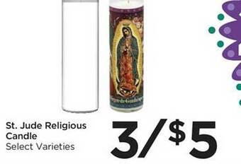 Food 4 Less St. jude religious candle offer