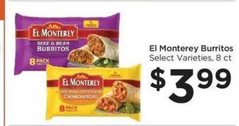 Food 4 Less El monterey burritos offer