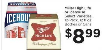 Food 4 Less Miller high life or icehouse offer