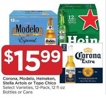 Food 4 Less Corona, modelo, heineken, stella artois or topo chico offer
