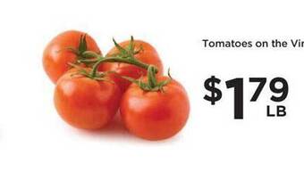 Food 4 Less Tomatoes on the vine offer