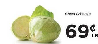 Food 4 Less Green cabbage offer