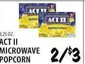 Karns Act ii microwave popcorn offer