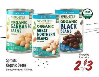 Sprouts Farmers Market Sprouts organic beans offer