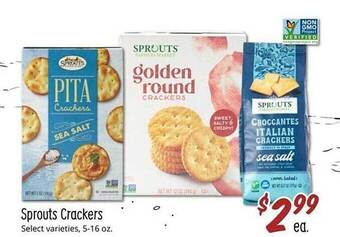 Sprouts Farmers Market Sprouts crackers offer