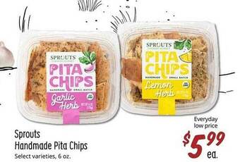 Sprouts Farmers Market Sprouts handmade pita chips offer