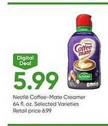 Stater Bros Nestlé coffee-mate creamer offer