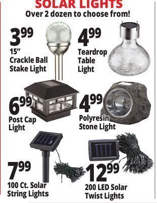 Ocean State Job Lot Solar lights offer