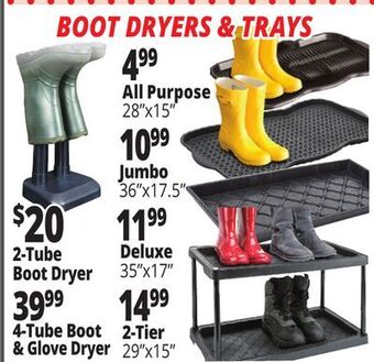 Ocean State Job Lot Boot dryers & trays offer