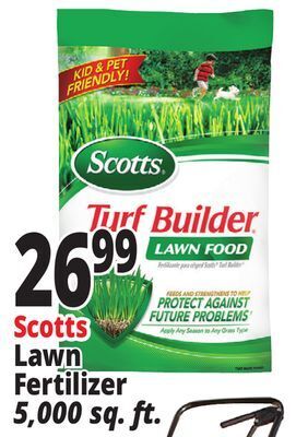 Ocean State Job Lot Scotts lawn fertilizer offer