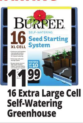 Ocean State Job Lot 16 extra large cell self-watering greenhouse offer