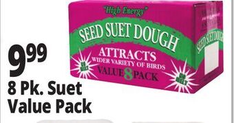 Ocean State Job Lot Seed & suet high energy suet, 8 pack offer