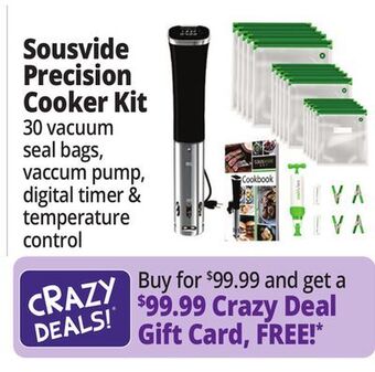 Ocean State Job Lot Sousvide art precision cooker kit offer